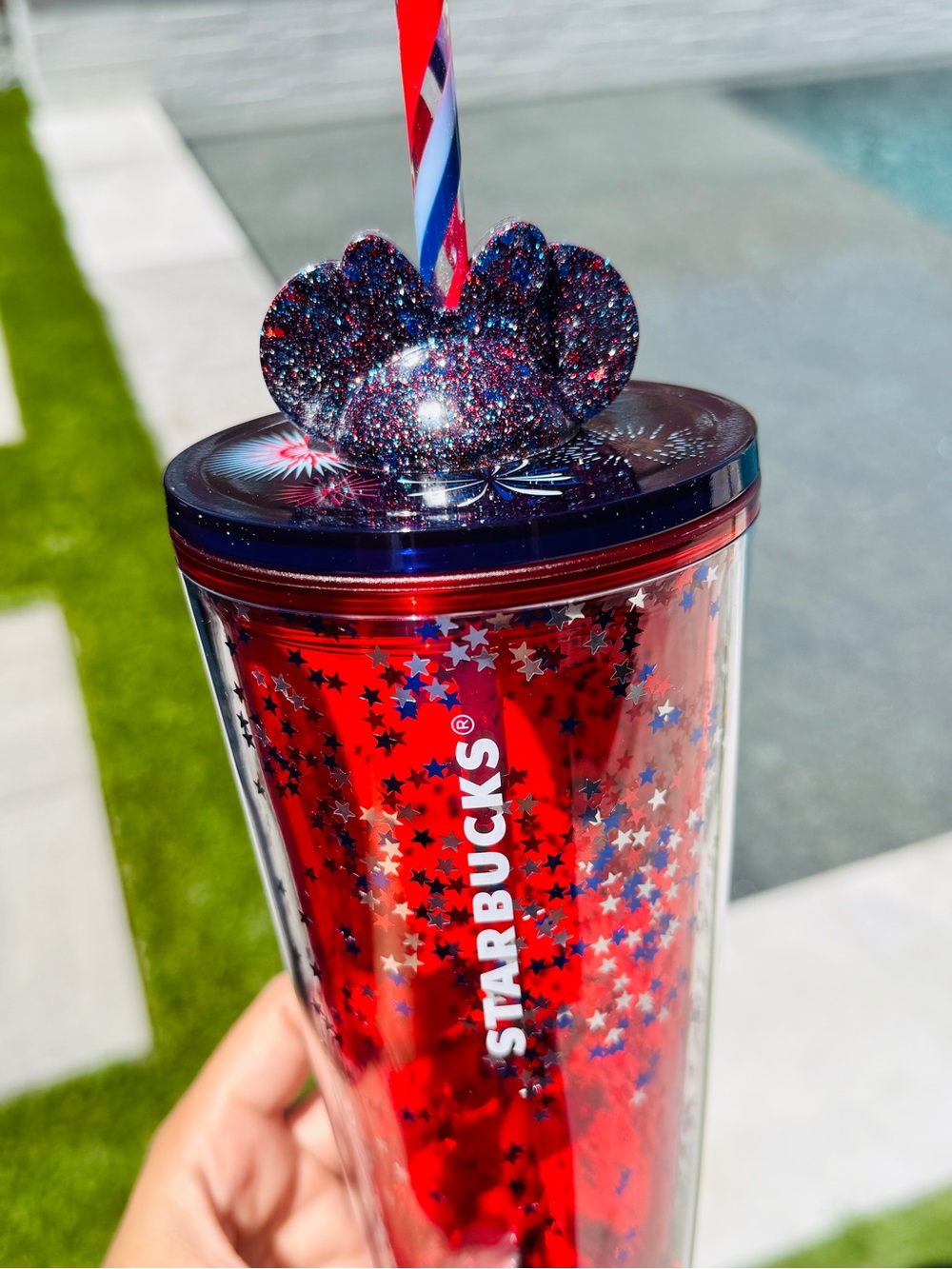 Confetti Stars Starbucks Tumbler - Picture 2 of 2